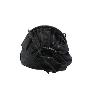 Designer Womens Suede Snakeskin Print Hinged Crossbody Shoulder Handbag Gray